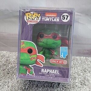 NEW TMNT NINJA TURTLES POP FUNKO ART SERIES RAPHAEL WITH HARD SHELL COVER